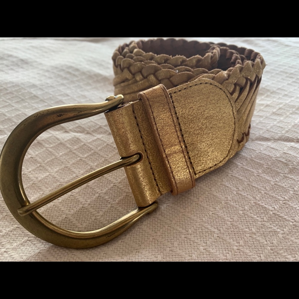 Metallic Leather Belt